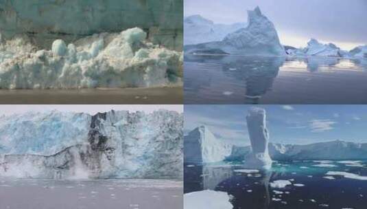 【合集】冰川融化航拍冰川高清在线视频素材下载