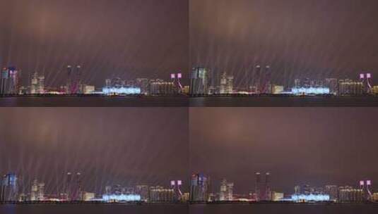杭州亚运会开幕式灯光秀 奥体中心高清在线视频素材下载