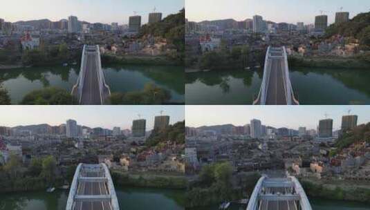 贵州铜仁城市风光航拍高清在线视频素材下载