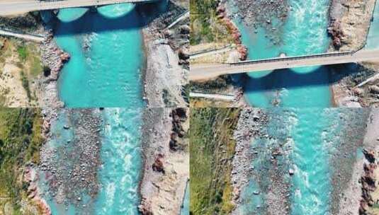 4K新疆河流风景高清在线视频素材下载