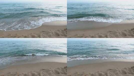 海浪沙滩浪花高清在线视频素材下载