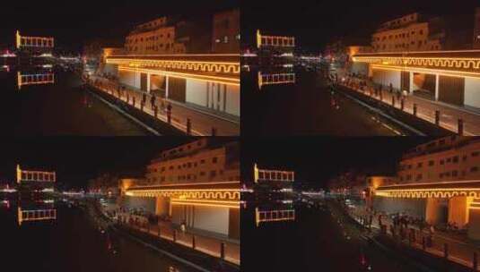 中国广东省梅州市丰顺县丰良镇夜景高清在线视频素材下载