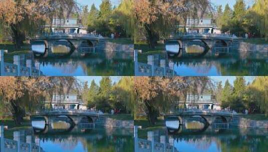 冬季阳光与蓝天下的颐和园高清在线视频素材下载
