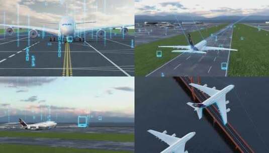航空物流飞机机场起飞货机航空运输高清在线视频素材下载