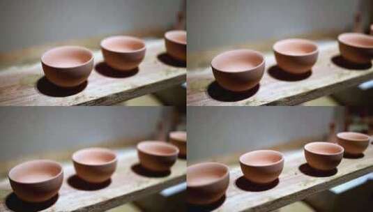 浙江省博物馆藏陶瓷制品烧制高清在线视频素材下载