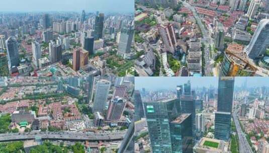 上海市静安区延安西路会德丰国际广场高楼大高清在线视频素材下载