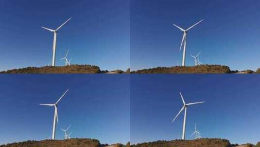 4K绿色能源清洁能源风力发电风电场高清在线视频素材下载