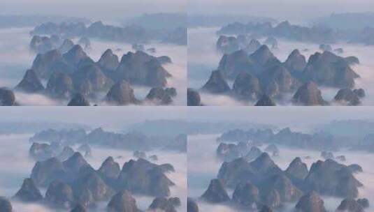 绝美桂林山水日出云海航拍中国宣传片高清在线视频素材下载