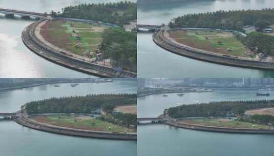 三亚凤凰岛直升机高清在线视频素材下载