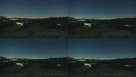山上的星夜高清在线视频素材下载