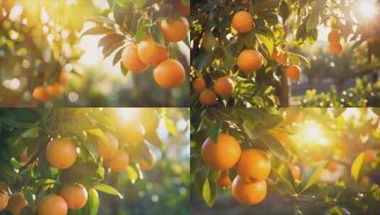 有机橙子褚橙脐橙种植阳光高清在线视频素材下载