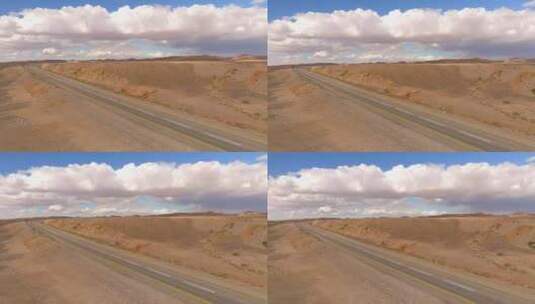 戈壁公路高清在线视频素材下载