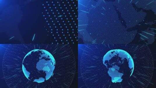 数字地球旋转社会未来技术3d高清在线视频素材下载