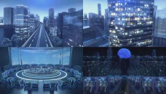 科技AI数字化城市大数据视频素材高清在线视频素材下载