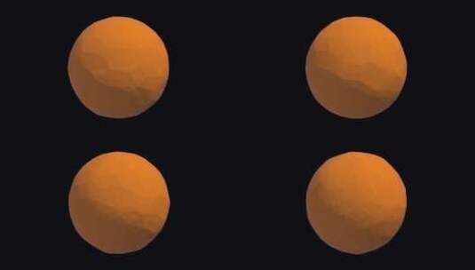 3D太阳卡通九大行星星球旋转动画高清在线视频素材下载