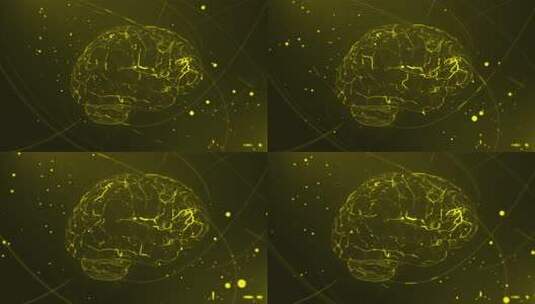 数字大脑神经数据高清在线视频素材下载