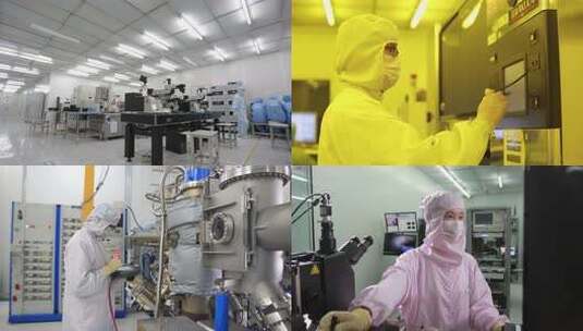 半导体 芯片晶圆 卡脖子 中国式现代化高清在线视频素材下载