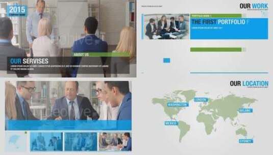 优雅商务业务演示文稿会议展示AE模板高清AE视频素材下载