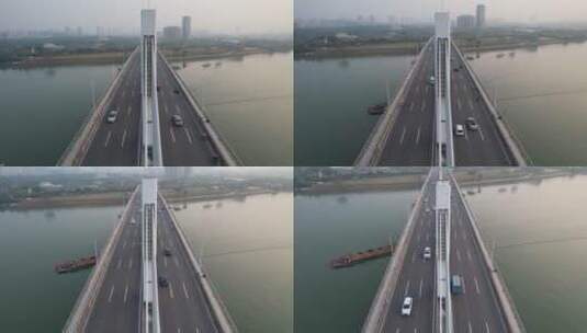 桥梁交通动态航拍高清在线视频素材下载