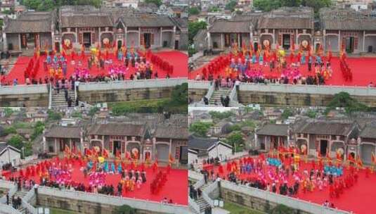 珠海斗门南门村箓漪堂皇族祭礼非遗高清在线视频素材下载