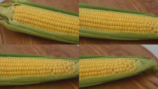 剥开的玉米新鲜高清在线视频素材下载