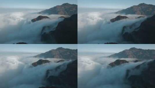 山顶云海山峦云雾高清在线视频素材下载
