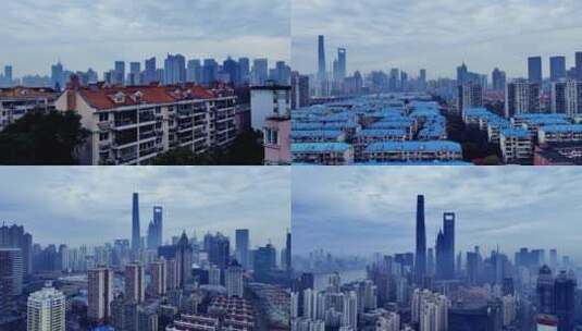 上海浦东航拍高清在线视频素材下载