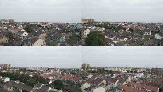上海新场古镇4K航拍原素材高清在线视频素材下载