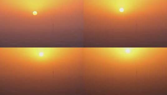 北京电视塔太阳升起高清在线视频素材下载