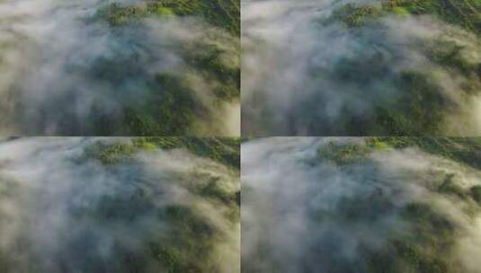 云层覆盖的高山高清在线视频素材下载