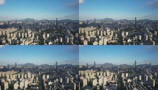 深圳城市风光-罗湖中心区高清在线视频素材下载