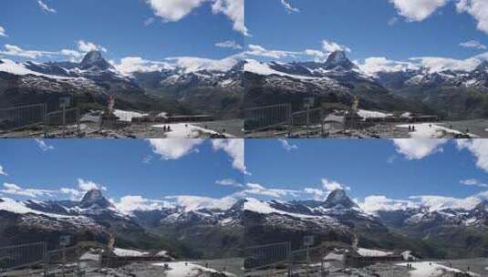 阿尔卑斯山瑞士的火车高清在线视频素材下载