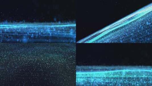 粒子海洋高清在线视频素材下载