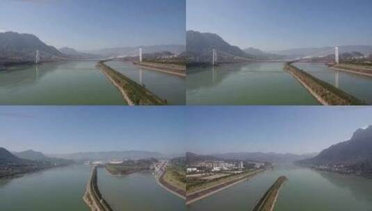 世界上最大的水利枢纽建筑之一 三峡大坝高清在线视频素材下载
