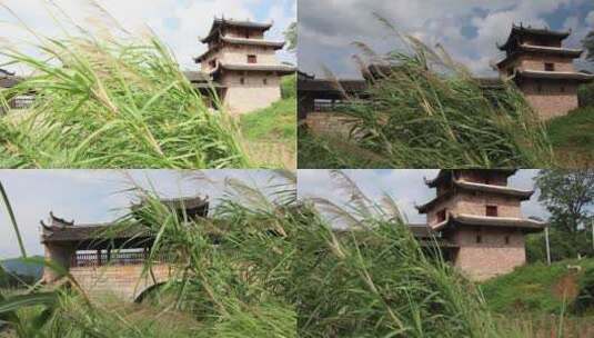 中国古建筑风雨桥高清在线视频素材下载