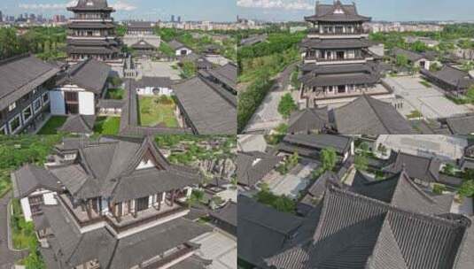 广州新文化馆航拍高清在线视频素材下载