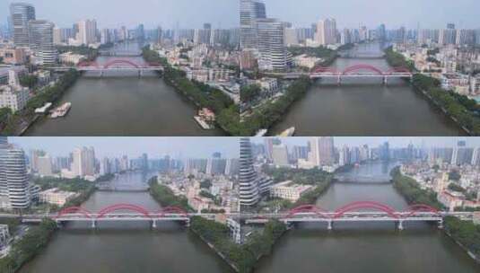 广州桥梁解放大桥高清在线视频素材下载