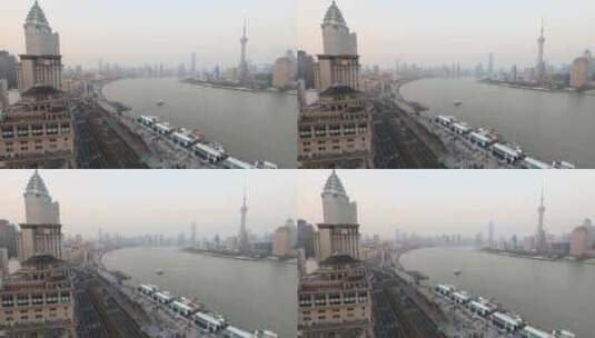 上海市中心高清在线视频素材下载