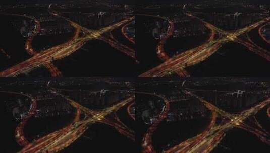 杭州麦岭沙立交桥高清在线视频素材下载