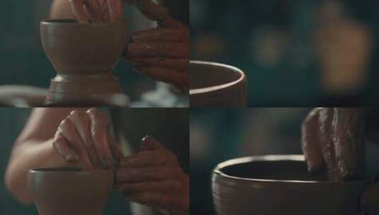 【合集】制作中的陶瓷陶艺传统文化高清在线视频素材下载