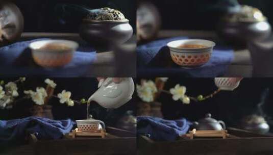 茶壶品茶茶文化高清在线视频素材下载