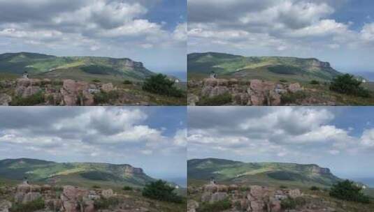 山顶的风景高清在线视频素材下载