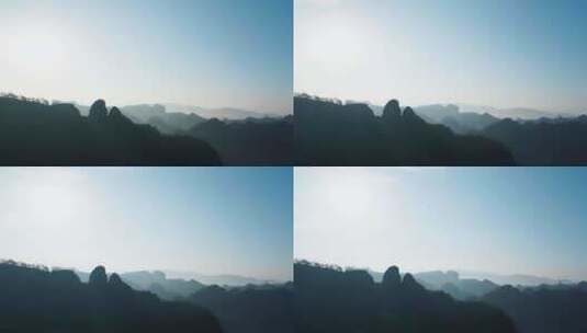 山峰日出延时阳光云朵武夷山自然风光风景高清在线视频素材下载