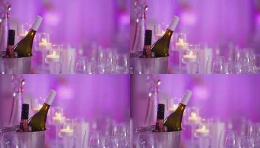 婚宴豪华装饰餐桌高清在线视频素材下载