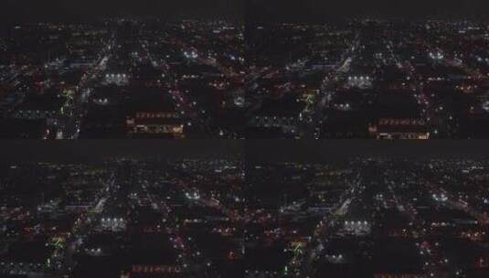 城市夜景鸟瞰高清在线视频素材下载