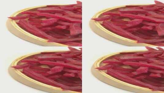 4K紫薯干紫薯条零食食物食品4K视频高清在线视频素材下载