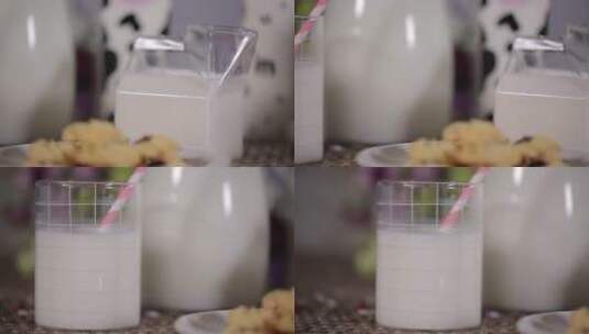 蛋白质牛奶奶制品高清在线视频素材下载