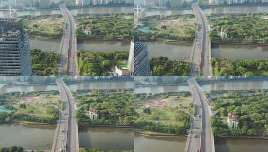 广州大桥高清在线视频素材下载
