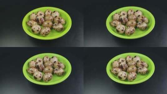 卤鹌鹑蛋美食健康食物高清在线视频素材下载