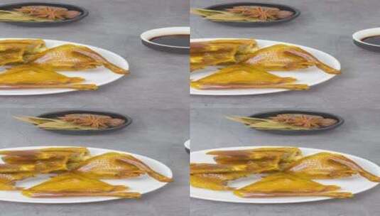 烤乳鸽家常美食4k竖版视频高清在线视频素材下载